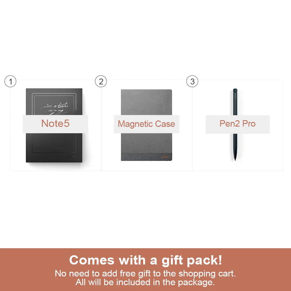 BOOX Note5 set with Free Accessories - Image 3